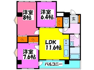 ヴェスタ堀江の物件間取画像